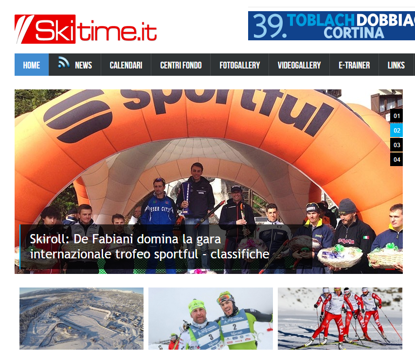Skiroll: De Fabiani domina la gara internazionale trofeo sportful