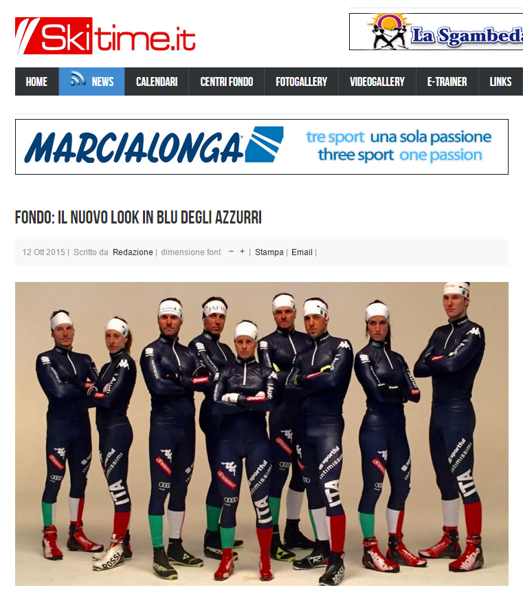 Fondo: il nuovo look in blu degli azzurri